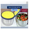 10 Pcs Steel Push & Lock Bowl Set (10PL1N)